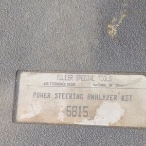Miller Special Tools Power Steering Analyzer Kit